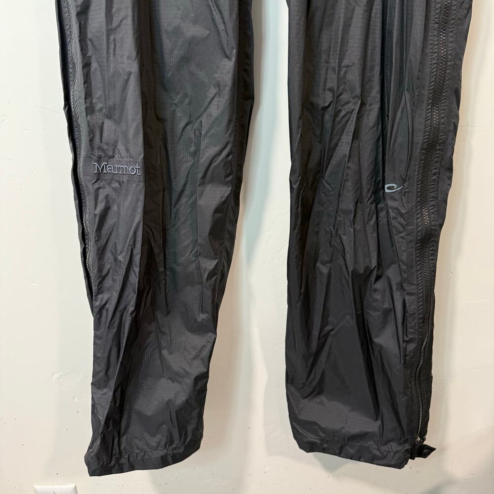 Marmot Men's Rain Pants Shell Side Zip Black XXL‎ Waterproof - Picture 2 of 11